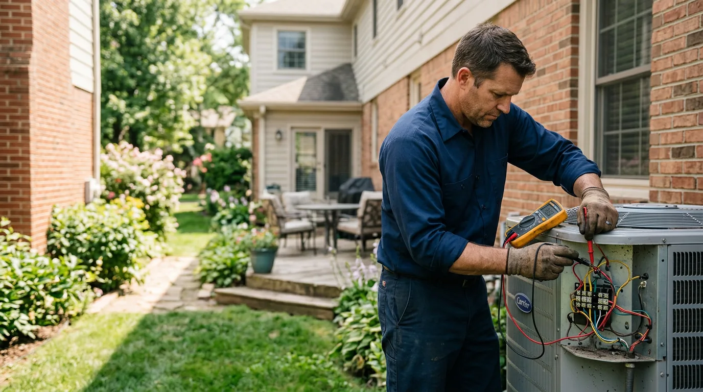 HVAC technician working near Reston, VA